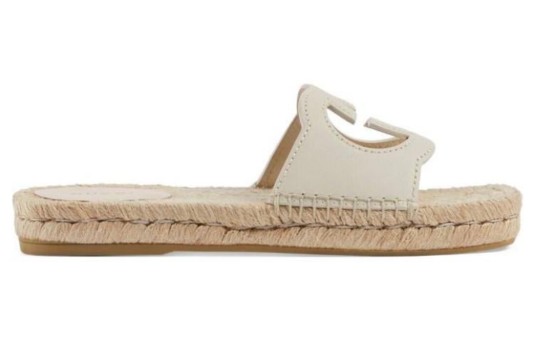 Order (W) Gucci Rubber GG Sandal 'Putih' 725830-US000-9022