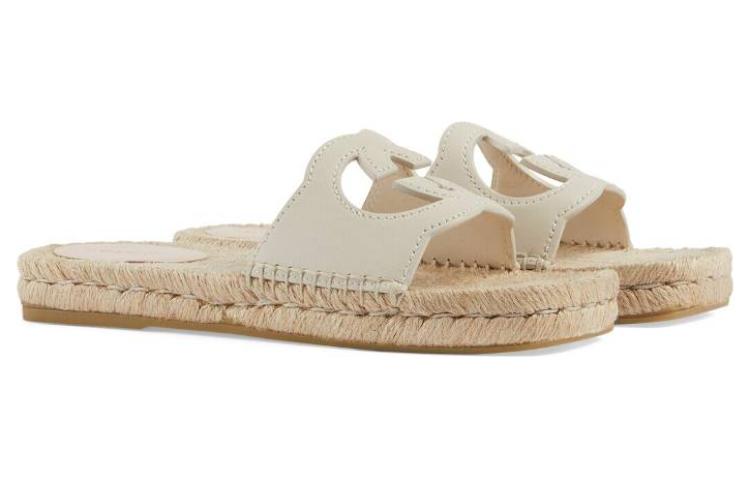 Shop (W) Ciabatte Gucci Rubber GG ''Bianche'' 725830-US000-9022