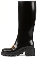 (Women) Gucci Rubber Horsebit Tall Boots 'Black' 659707-JCCP0-1000 (Women) Gucci Rubber Horsebit Tall Boots 'Black' 659707-JCCP0-1000