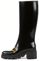 (Women) Gucci Rubber Horsebit Tall Boots 'Black' 659707-JCCP0-1000 (Women) Gucci Rubber Horsebit Tall Boots 'Black' 659707-JCCP0-1000