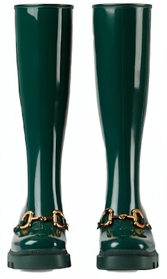 (Women) Gucci Rubber Horsebit Tall Boots 'Green' 659707-JCCP0-3154 Lookbook (Women) Gucci Rubber Horsebit Tall Boots 'Green' 659707-JCCP0-3154