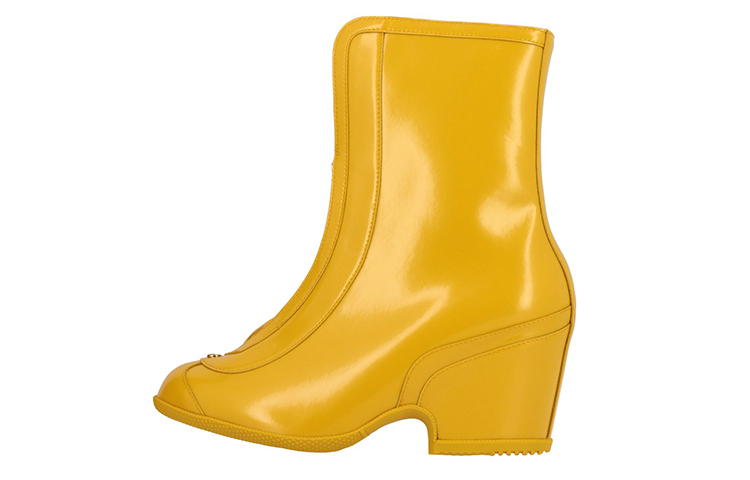 (Women) Gucci Rubber Kitt Ankle Boots 'Yellow' 589867-HRO10-7666