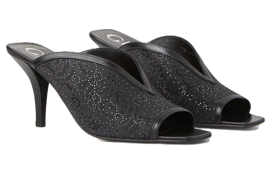 Lookbook (W) グッチ ラバーサンダル 黒 (快適) 727193-9W840-1000