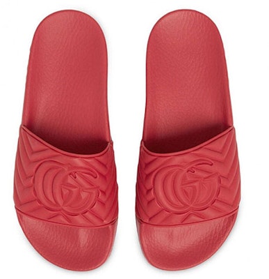 (W) 구찌 레드 러버 슬라이드 (Gucci Red Rubber Slide) 602067-JD600-6639 Lookbook (W) 구찌 레드 러버 슬라이드 (Gucci Red Rubber Slide) 602067-JD600-6639