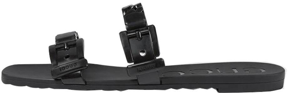 (W) 古驰黑色橡胶休闲凉鞋 624731-J8700-1000 Buy (W) 古驰黑色橡胶休闲凉鞋 624731-J8700-1000