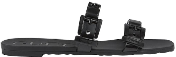 (W) Sandal Slide Karet Gucci 'Hitam' 624731-J8700-1000 Order (W) Sandal Slide Karet Gucci 'Hitam' 624731-J8700-1000