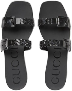 (W) 古驰黑色橡胶休闲凉鞋 624731-J8700-1000 Shop (W) 古驰黑色橡胶休闲凉鞋 624731-J8700-1000