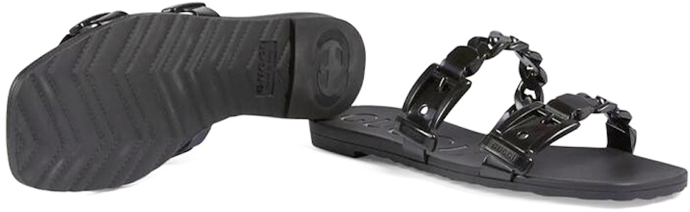 (W) 古驰黑色橡胶休闲凉鞋 624731-J8700-1000 Details for (W) 古驰黑色橡胶休闲凉鞋 624731-J8700-1000