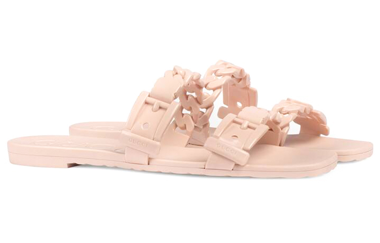 (W) Gucci Rubber Slide Sandal 'Light Pink' 圖 3