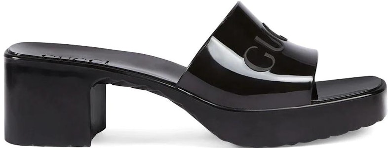 (W) Sandalia Gucci de Goma Negra. 624730-J8700-1000 Order (W) Sandalia Gucci de Goma Negra. 624730-J8700-1000