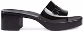 Lookbook (W) 구찌 러버 슬라이드 블랙 (Gucci Rubber Slide Black) 624730-J8700-1000