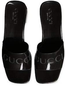(W) Sandalia Gucci de Goma Negra. 624730-J8700-1000 Shop (W) Sandalia Gucci de Goma Negra. 624730-J8700-1000