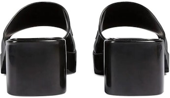 GUCCI 古馳 橡膠一腳蹬高跟 時尚涼拖 6厘米 女款 黑色 Purchase GUCCI 古馳 橡膠一腳蹬高跟 時尚涼拖 6厘米 女款 黑色