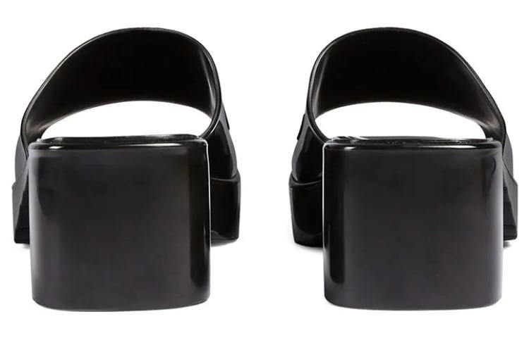 Details for (W) 구찌 러버 슬라이드 블랙 (Gucci Rubber Slide Black) 624730-J8700-1000