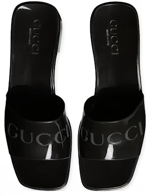 (W) Kasut Gucci Getah Slide Hitam 624730-J8700-1000 Details for (W) Kasut Gucci Getah Slide Hitam 624730-J8700-1000