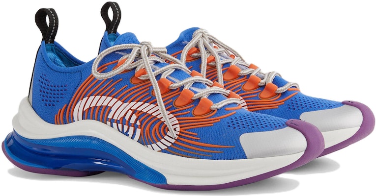 (W) 구찌 런 스니커즈 블루 오렌지 680902-UFE10-8880 Lookbook (W) 구찌 런 스니커즈 블루 오렌지 680902-UFE10-8880