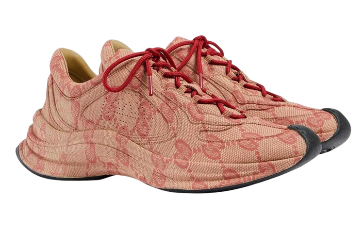 Gucci Run Sneaker 'Beige Hibiscus Monogram' 圖 3
