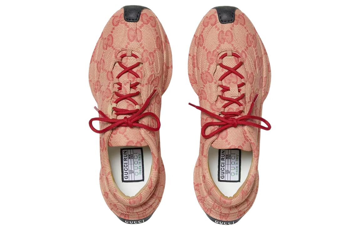 Gucci Run Sneaker 'Beige Hibiscus Monogram' 圖 4