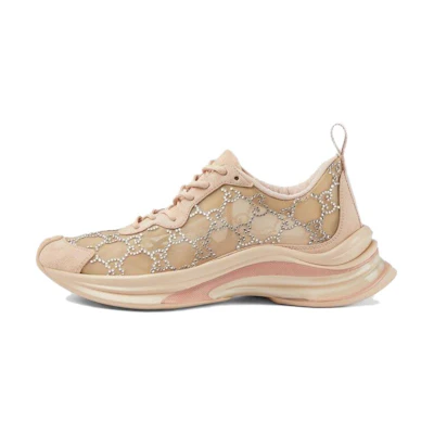(W) Gucci Run Sneaker 'GG Crystal - Light Powder'