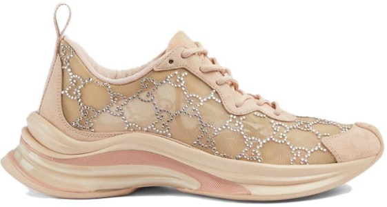 GUCCI古馳 Run 圓頭厚底繫帶 低筒 休閒生活鞋 女款 粉棕色 Order GUCCI古馳 Run 圓頭厚底繫帶 低筒 休閒生活鞋 女款 粉棕色