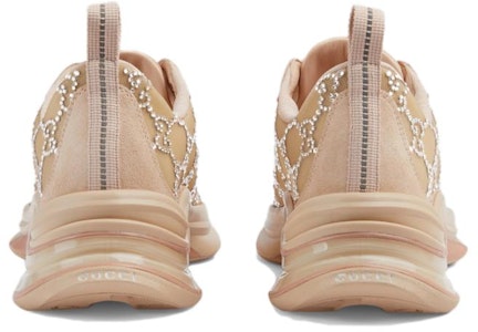 GUCCI古馳 Run 圓頭厚底繫帶 低筒 休閒生活鞋 女款 粉棕色 Purchase GUCCI古馳 Run 圓頭厚底繫帶 低筒 休閒生活鞋 女款 粉棕色