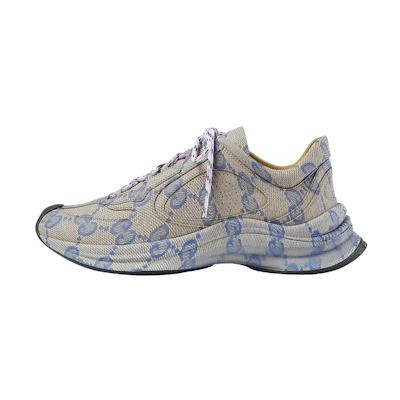 (W) Gucci Run Sneaker 'Beige Blue Monogram'