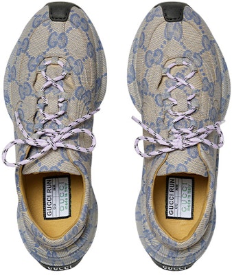 (W) 古驰跑鞋 '米色蓝色单色印花' 725612-AABEB-4060 Lookbook (W) 古驰跑鞋 '米色蓝色单色印花' 725612-AABEB-4060