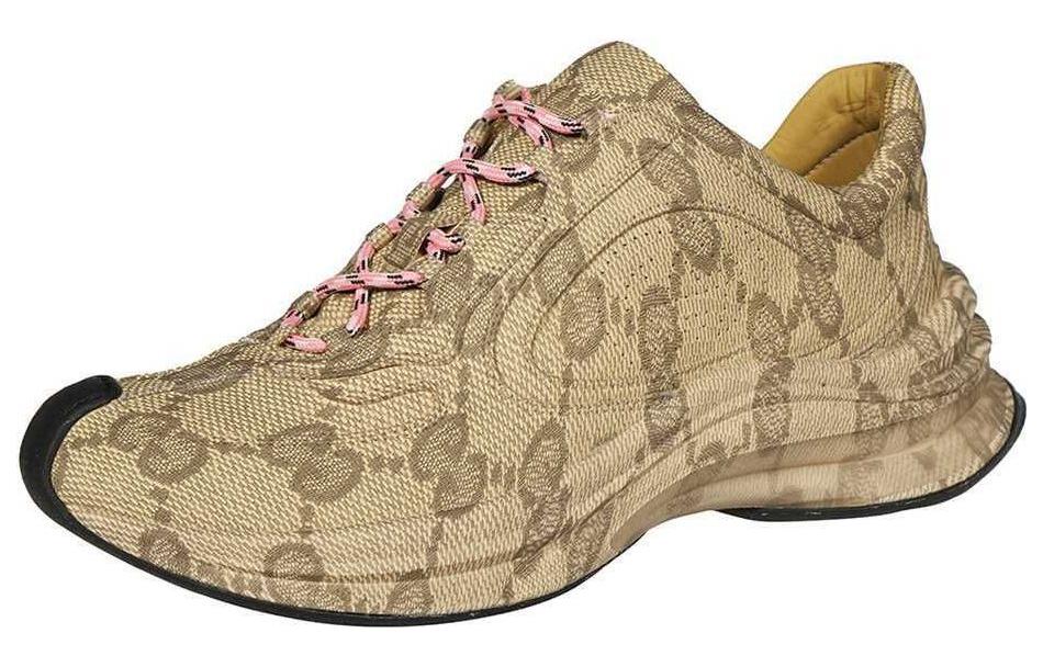 (Women) Gucci Run Sneaker 'Beige Ebony Monogram'  725612-AABEB-9742