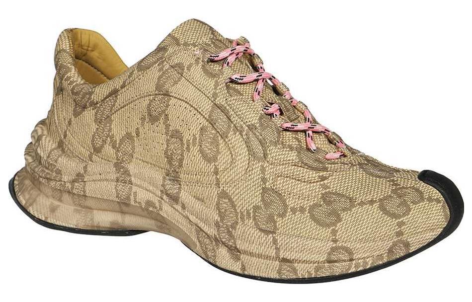 Order (W) 古驰跑步鞋 '米色乌木纹' 725612-AABEB-9742