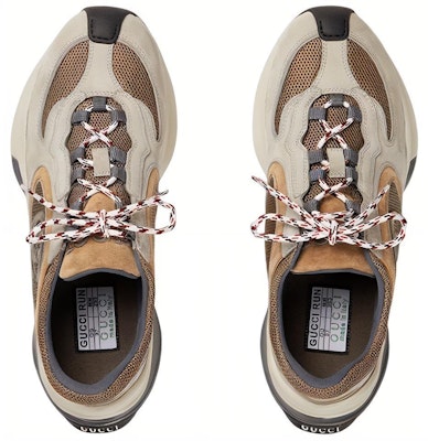 (W) グッチ ラン スニーカー ベージュ/タン スエード 746939-AAB62-1441 Lookbook (W) グッチ ラン スニーカー ベージュ/タン スエード 746939-AAB62-1441