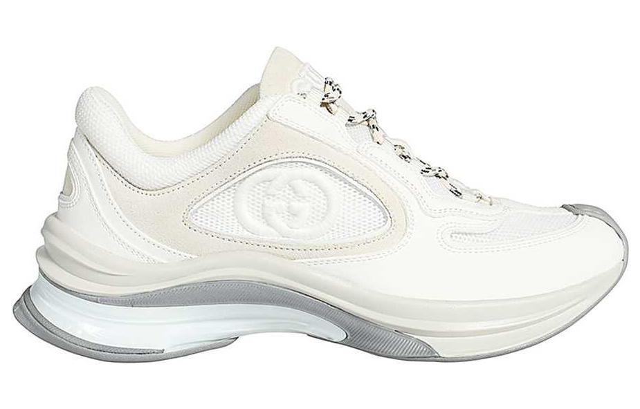 Order (W) Gucci Run Sneaker 'White Suede' Kasut Lari Kulit Putih 746939-AAB62-9144