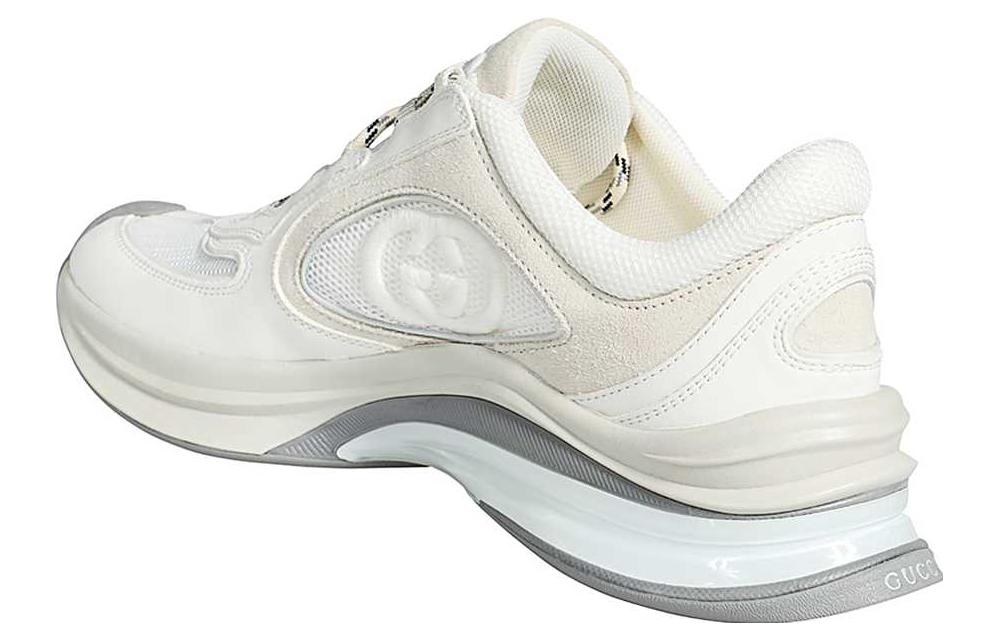 Lookbook (W) Gucci Run Sneaker 'White Suede' Kasut Lari Kulit Putih 746939-AAB62-9144