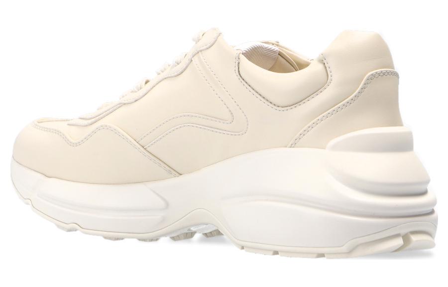 Lookbook Bananya x GUCCI 古奇 Rhyton 香蕉貓動畫印花logo休閒鞋 女款 象牙白