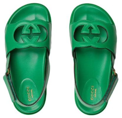 (Women) Gucci Sandal 'Interlocking G - Green' 738687-US000-3727 Lookbook (Women) Gucci Sandal 'Interlocking G - Green' 738687-US000-3727