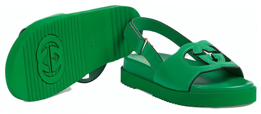 (Women) Gucci Sandal 'Interlocking G - Green' 738687-US000-3727 Purchase (Women) Gucci Sandal 'Interlocking G - Green' 738687-US000-3727