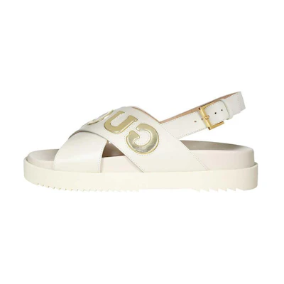 (W) Gucci Sandal 'White Metallic Gold'