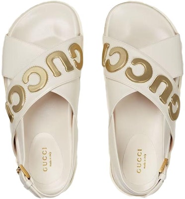(Women) Gucci Sandal 'White Metallic Gold' 738691-AAB3K-9267 Purchase (Women) Gucci Sandal 'White Metallic Gold' 738691-AAB3K-9267