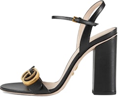 (Women) Gucci Sandal With Double G 'Black Leather' 453378-A3N00-1000 (Women) Gucci Sandal With Double G 'Black Leather' 453378-A3N00-1000