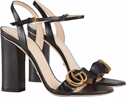 GUCCI 古馳 雙G高跟時尚皮革涼鞋 女款 黑色 Order GUCCI 古馳 雙G高跟時尚皮革涼鞋 女款 黑色