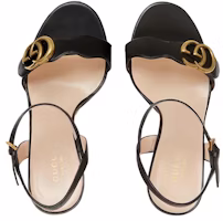 GUCCI 古馳 雙G高跟時尚皮革涼鞋 女款 黑色 Lookbook GUCCI 古馳 雙G高跟時尚皮革涼鞋 女款 黑色