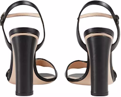 GUCCI 古馳 雙G高跟時尚皮革涼鞋 女款 黑色 Shop GUCCI 古馳 雙G高跟時尚皮革涼鞋 女款 黑色