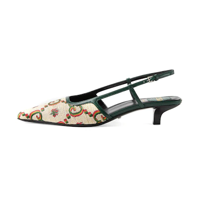(W) Gucci Sandals '100th Anniversary White Green'