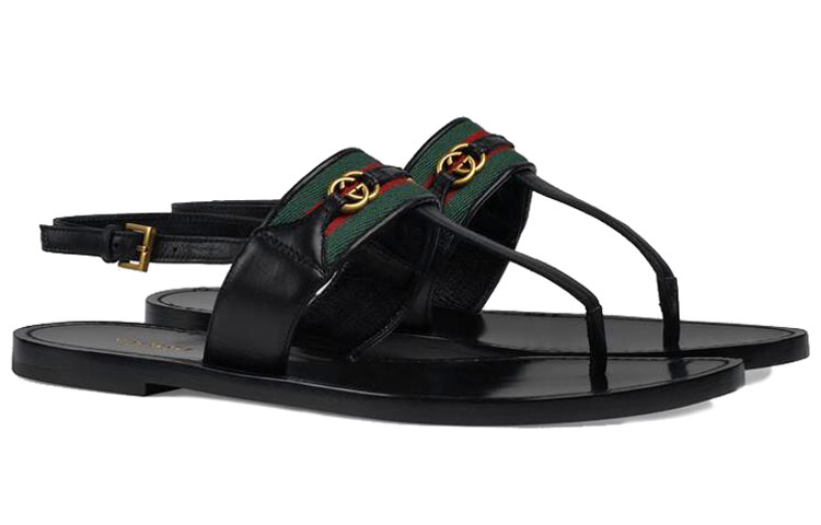 Order (W) Sandal Gucci Hitam 624308-DH790-1072
