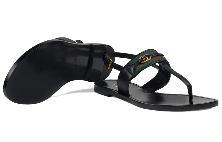 Purchase (W) Sandal Gucci Hitam 624308-DH790-1072