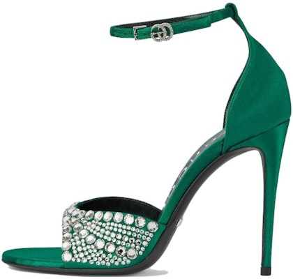 (W) 구찌 크리스탈 새틴 앵클 스트랩 샌들 (그린) 749832-KND90-3120 Buy (W) 구찌 크리스탈 새틴 앵클 스트랩 샌들 (그린) 749832-KND90-3120