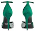 Shop (W) Sandales à Brides en Satin Gucci avec Cristaux ''Vert'' 749832-KND90-3120