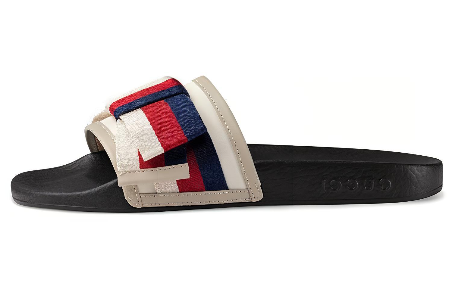 Buy (W) Gucci Sandalias de Satén 'Lazo Web' 498316-KLWI0-9620