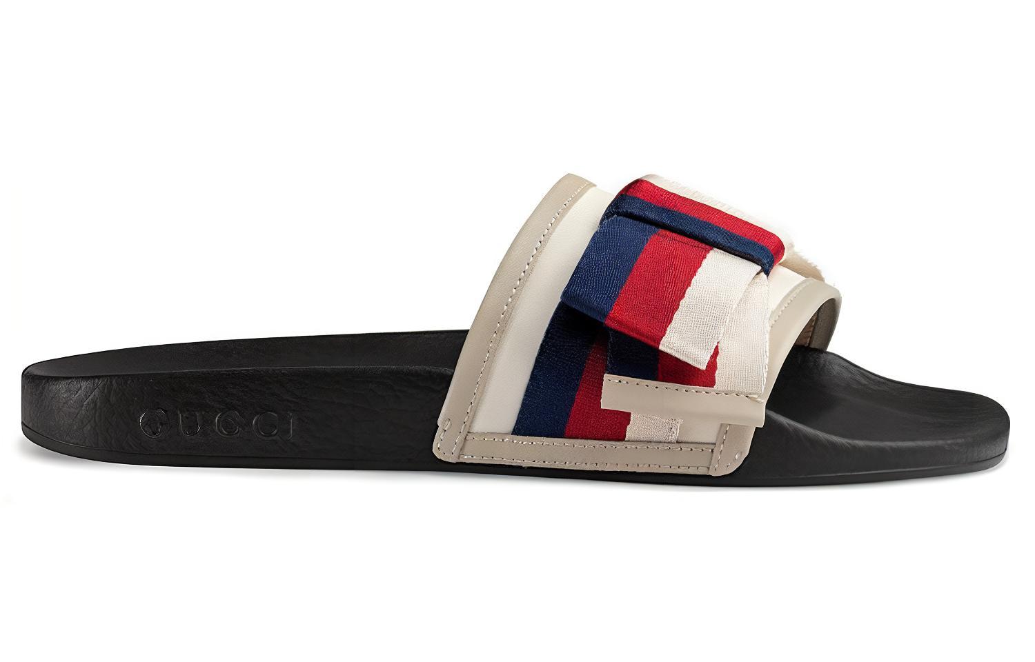 Order (W) Gucci Sandalias de Satén 'Lazo Web' 498316-KLWI0-9620