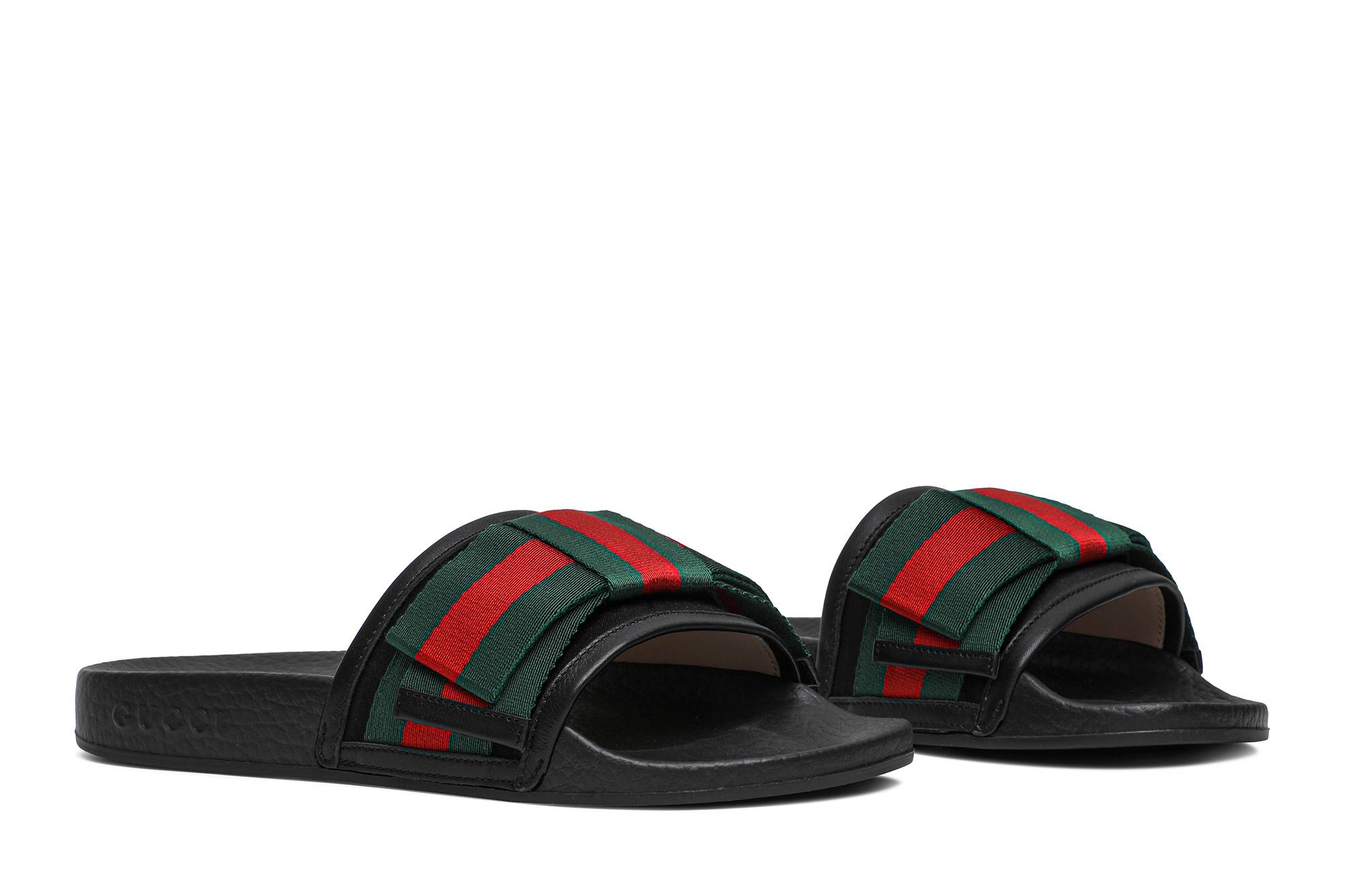 Cheap (W) Gucci Sandalia de Satén 'Lazo Web' 498316-KLWI0-1146