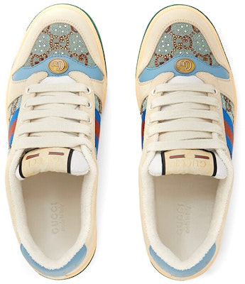 (Women) Gucci Screener 'Brown Blue Red' 677423-9SFR0-4983 Lookbook (Women) Gucci Screener 'Brown Blue Red' 677423-9SFR0-4983